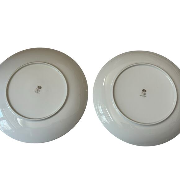 VTG Sango Black Bamboo Japan Dinner Plates (2) #6518 Discontinued Brunch - Picture 5 of 6